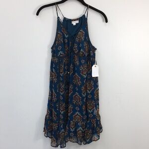 Coco + Jaimeson Boho Sleeveless Flowy Summer Mini Dress Size XS NEW With Tags